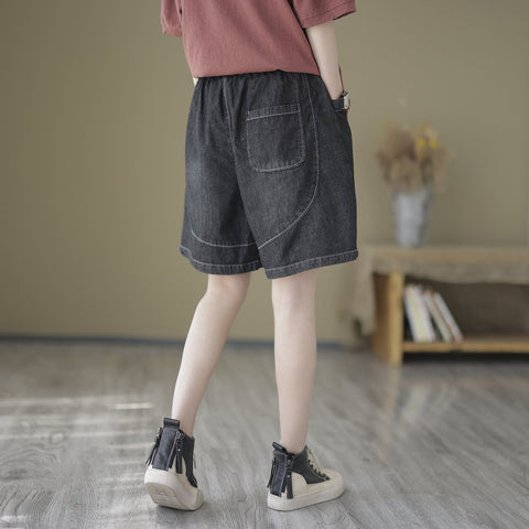 Summer Casual Loose Cotton Denim Shorts