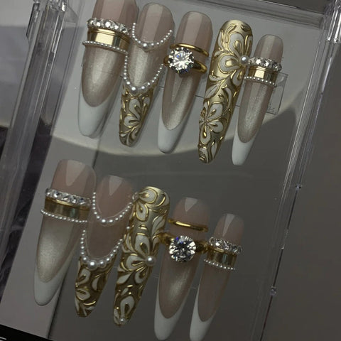 Hot SaleFlorianHandmade Artificial Gel Nail Press-On Nails