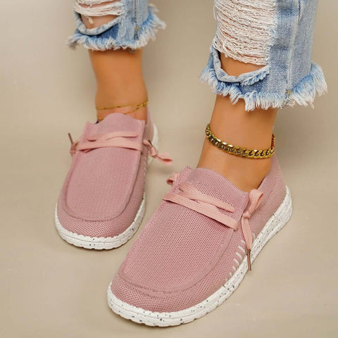 Leichte Slip-on-Wanderschuhe, flache Mesh-Sneakers
