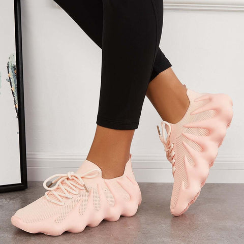Lightweight Slip on Running Sneakers Knitted Walking Shoes