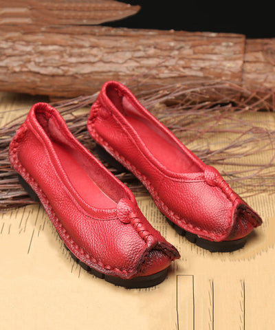 Bequeme flache Schuhe aus Maulbeerrindsleder