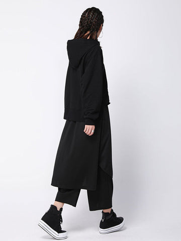 Casual False Two Solid Empire Capri-Pants Bottoms