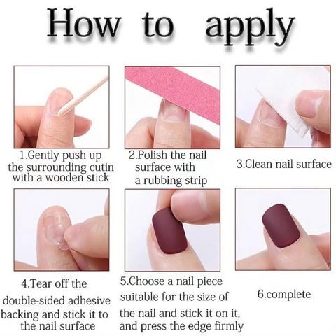 Hot SaleChristmas StarHandmade Artificial Gel Nail Press-On Nails