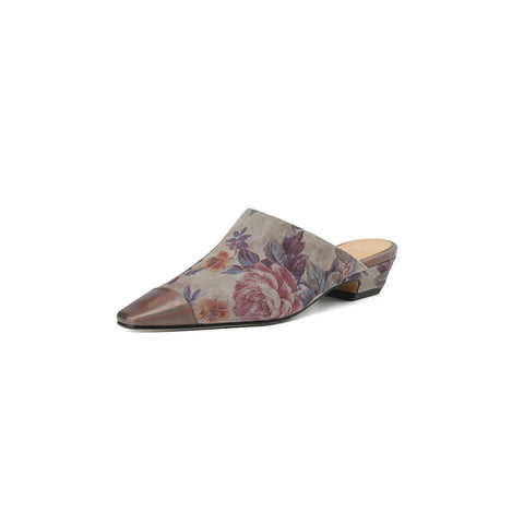 2024 New Fashion Muller Shoes High-Quality Sheep Suede Comfortable High Heel Slippers Simple Home Slippers Daily Casual Shoes