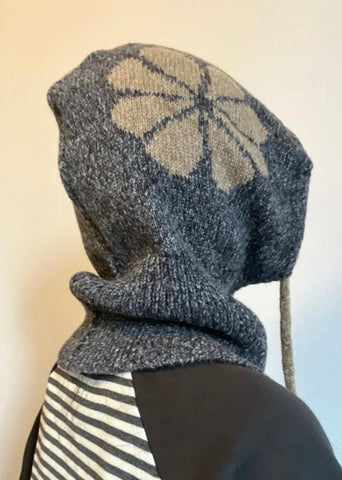 Winter Blau Wärme Strickmütze und Hals Integrierte Winddicht Warm