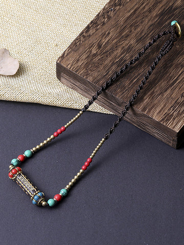 Bohemia Bead Pendant Vintage Women Necklace
