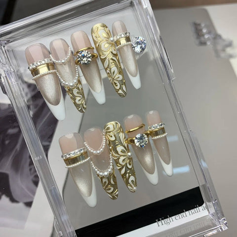 Hot SaleFlorianHandmade Artificial Gel Nail Press-On Nails