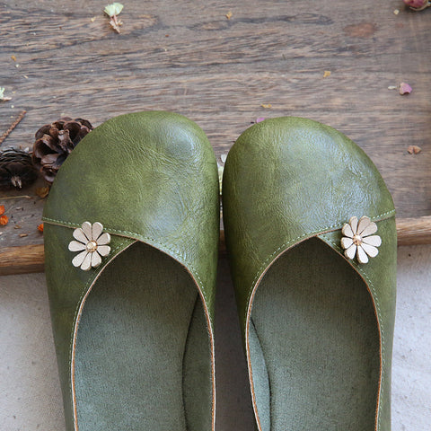 Women Summer Retro Floral Decorated Casual Shoes