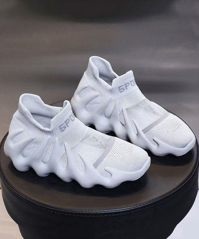 Bequeme Spleißen Plattfüße Schuhe Schwarz Atmungsaktiv Mesh