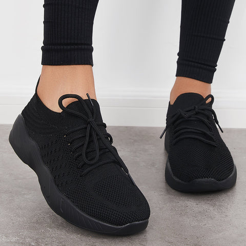 Casual Mesh Knitting Sneakers Lightweight Arch Support Running Shoes