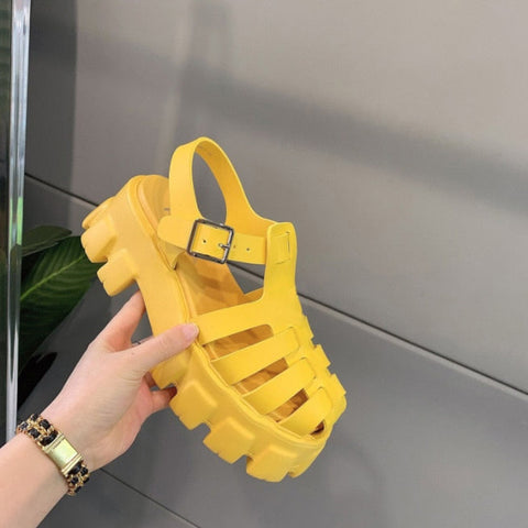 Platform Ladies Buckle Strap Summer Fashion Designer Female Sandals