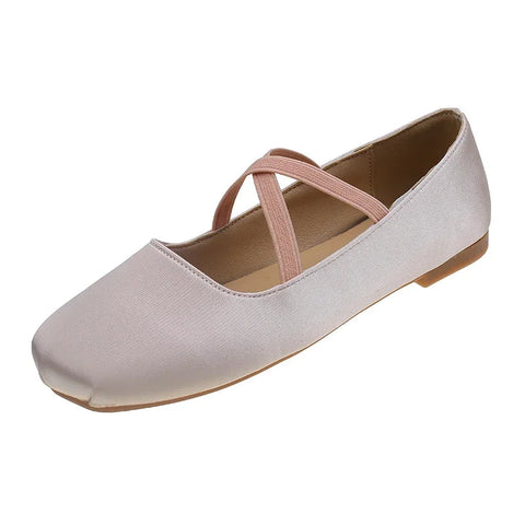 Ballett Tanz Wohnungen Schuhe Frauen Frühjahr Neue Flache Kleid Schuhe Mode 2024 Marke Walking Mode Mujer Casual Zapatillas Elegante