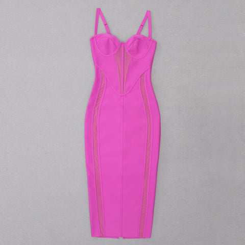 Mesh Patchwork Clothes Club Party Evening Dresses