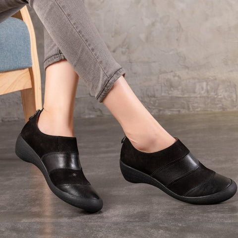 New Women's Leather Retro Casual Shoes