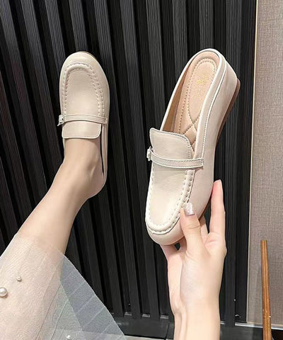 Silver Wedge Faux Leather Casual Splicing Slide Sandals