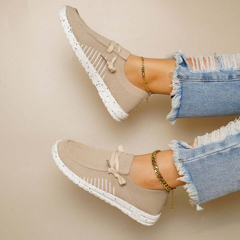 Leichte Slip-on-Wanderschuhe, flache Mesh-Sneakers