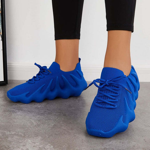 Lightweight Slip on Running Sneakers Knitted Walking Shoes