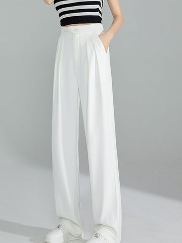 Debby Casual High Waist Pants-Apricot
