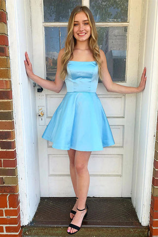 A Line Simple Homecoming dress