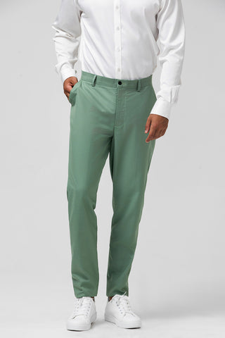 Grey Green Peak Lapel 2 Pieces Men's Suits for Prom