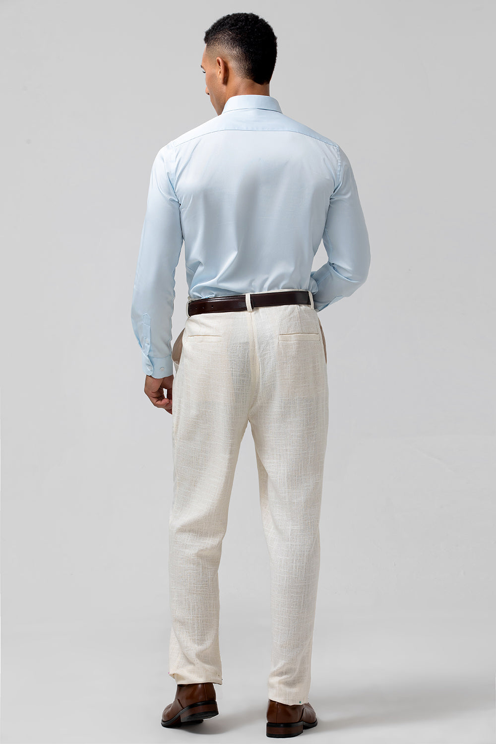 Ivory Notched Lapel Cotton 2 Pieces Formal Prom Men's Suits