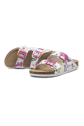 Printed Buckle Birkenstock Sandals