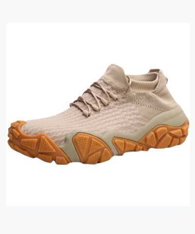 Boutique Beige Atmungsaktive Mesh Outdoor Anti Slip Flache Schuhe Für