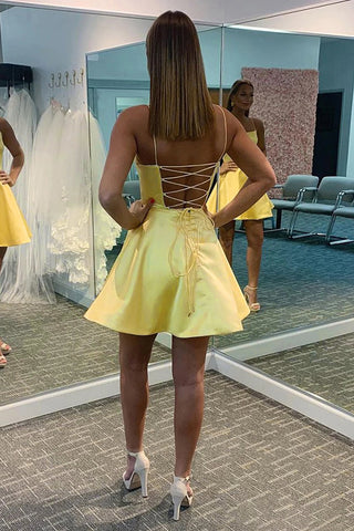 A Line Simple Homecoming dress