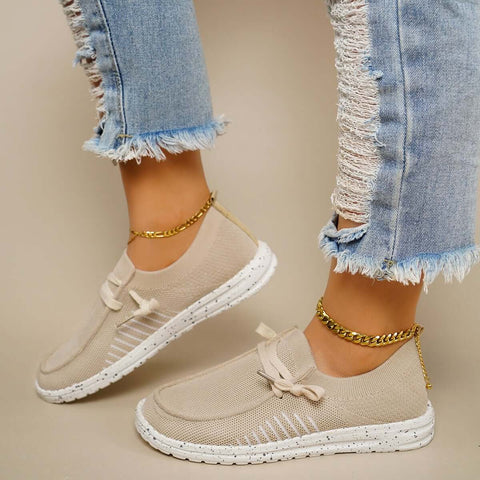 Leichte Slip-on-Wanderschuhe, flache Mesh-Sneakers