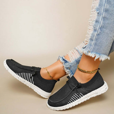 Leichte Slip-on-Wanderschuhe, flache Mesh-Sneakers