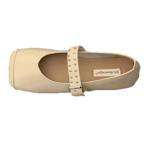 Ballett Tanz Wohnungen Frauen Loafer Schuhe Karree Kleid Flach Weiche Schuhe 2024 Mode Gemütliche Designer Frühling Casual Femme Schuhe
