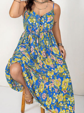 Sommer-Maxikleid in Übergröße