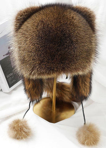 Super süße Winter-Boonie-Mütze mit Ohren, neue Katzenohren in Form eines kleinen Fuchses
