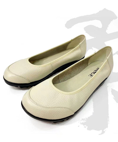 Schöne Bequeme Flache Schuhe Für Frauen Rose Rindsleder