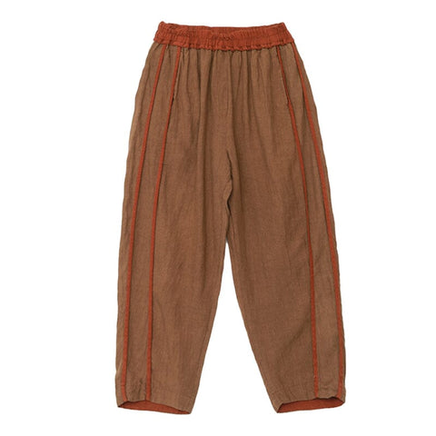 Summer Linen Patchwork Casual Loose Pants