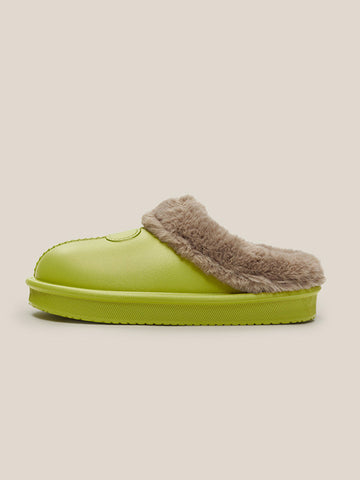 Winter Casual Unisex Solid Warm Non-slip Plush Slippers