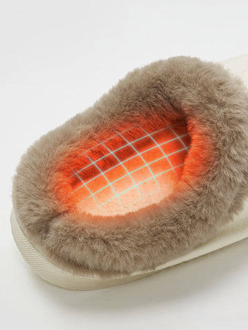 Winter Casual Unisex Solid Warm Non-slip Plush Slippers