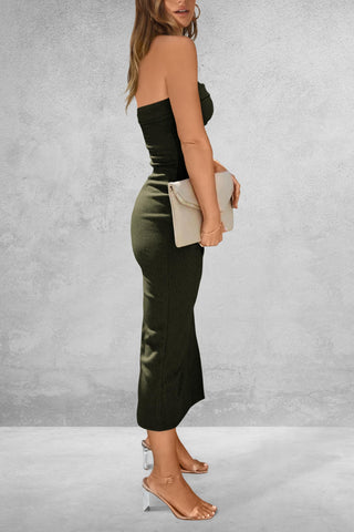 Slit Tube Resort Midi Dress