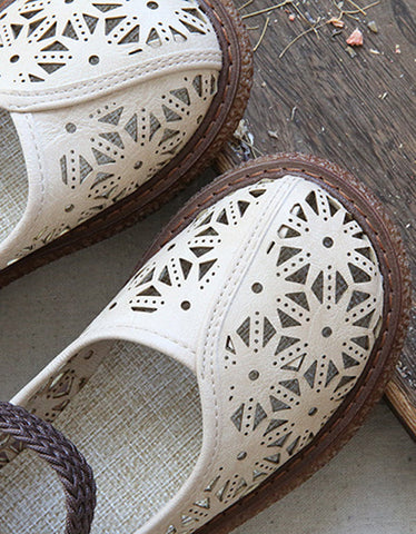 Platform Wild Head Summer Retro Leather Shoes