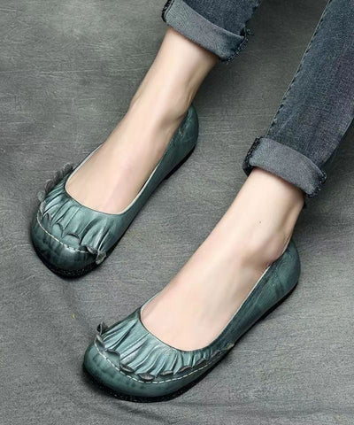 Handgemachte Retro Mulberry Flache Schuhe Für Frauen Rindsleder