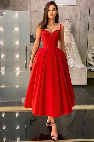 Charmantes ärmelloses rotes Homecoming-Kleid, knöchellanges Abend- und Partykleid