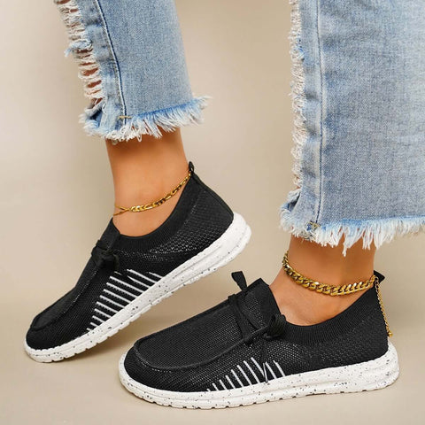 Leichte Slip-on-Wanderschuhe, flache Mesh-Sneakers