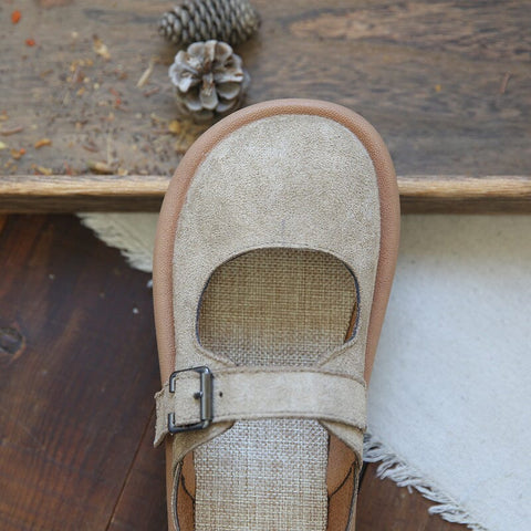 Women Retro Suede Soft Slides Shoes