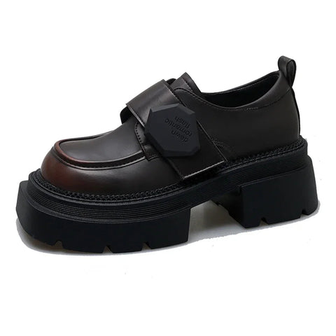 Flats Platform Loafers Shoes Women Spring New Dress Shoes Uniform Fashion Brand 2024 Designer Female Casual Zapatillas Walking