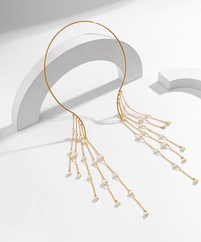 Cross-border Jewelry Exaggerated Gratuated Bead Necklace