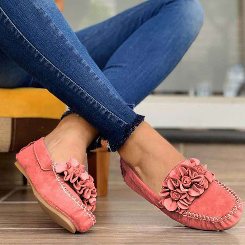 Casual Slip on Loafers Round Toe Flats Low Top Walking Shoes