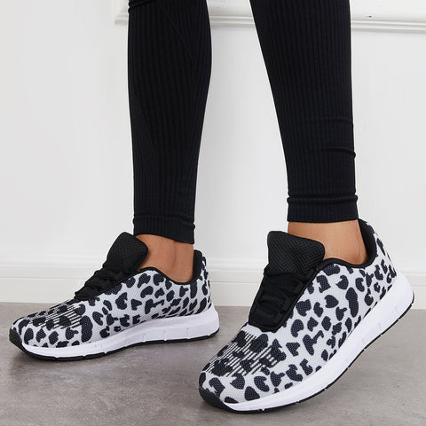 Leichte, sportliche Sneakers mit Schnürung, flache Laufschuhe
