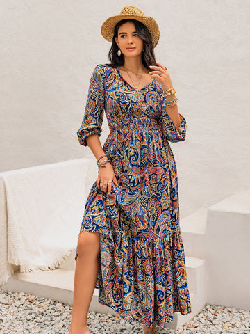 Langärmliges Midikleid