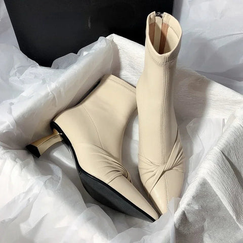 Modern Boots Patent Leather Designer Brand Luxury 2024 New Winter Ankel Boots Bow Wedding Party Dress Gladiator Women Shoes