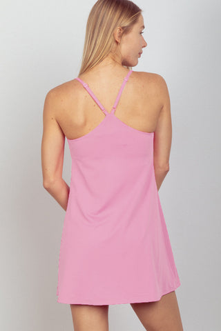 Active Tennis Dress with Unitard Liner